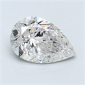 2.00 Carats, Pear Diamond with  Cut, F Color, I1 Clarity and Certified by GIA