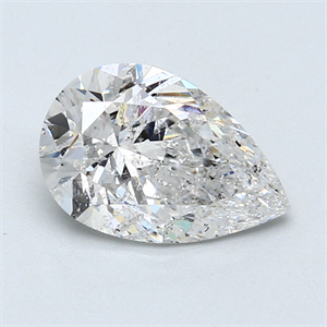 Picture of 2.00 Carats, Pear Diamond with  Cut, F Color, I1 Clarity and Certified by GIA
