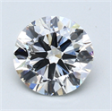 2.02 Carats, Round Diamond with Excellent Cut, D Color, SI1 Clarity and Certified by EGL