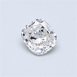 Picture of 0.38 Carats, Cushion Diamond with  Cut, D Color, SI2 Clarity and Certified by EGL