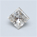 0.51 quilates, Princesa Diamante , Color F, claridad SI2 y certificado por EGL