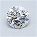 1.01 Carats, Round Diamond with Very Good Cut, E Color, SI2 Clarity and Certified by GIA
