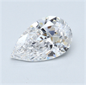 1.90 Carats, Pear Diamond with  Cut, D Color, SI2 Clarity and Certified by GIA
