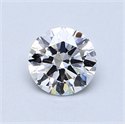 0.70 Carats, Round Diamond with Excellent Cut, D Color, VS2 Clarity and Certified by GIA