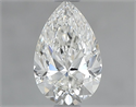 Natural Diamond 0.71 Carats, Pear with  Cut, H Color, SI2 Clarity and Certified by GIA