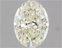 Natural Diamond 1.20 Carats, Oval with  Cut, J Color, VVS2 Clarity and Certified by IGI