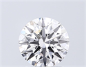 Lab Grown Diamond 1.28 Carats, Round with Ideal Cut, D Color, VS2 Clarity and Certified by IGI