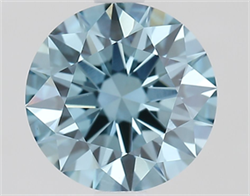Picture of Lab Grown Diamond 1.65 Carats, Round with Ideal Cut, Fancy Vivid Blue Color, VVS2 Clarity and Certified by IGI