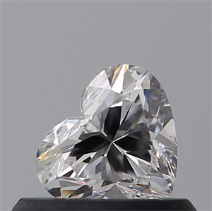 Picture of Natural Diamond 0.41 Carats, Heart with  Cut, D Color, VVS2 Clarity and Certified by GIA