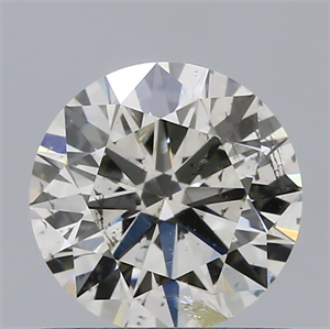 Picture of Natural Diamond 0.72 Carats, Round with Excellent Cut, I Color, SI2 Clarity and Certified by IGI
