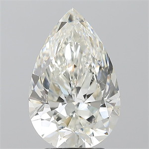 Picture of Natural Diamond 3.50 Carats, Pear with  Cut, I Color, SI2 Clarity and Certified by GIA