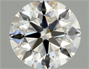 Natural Diamond 0.87 Carats, Round with Excellent Cut, H Color, VS1 Clarity and Certified by GIA