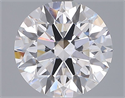 Lab Grown Diamond 3.02 Carats, Round with Ideal Cut, E Color, VVS2 Clarity and Certified by IGI