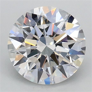Picture of Lab Grown Diamond 1.01 Carats, Round with Ideal Cut, D Color, VVS2 Clarity and Certified by IGI