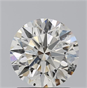 Natural Diamond 1.62 Carats, Round with Excellent Cut, K Color, I1 Clarity and Certified by GIA