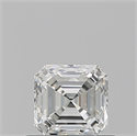 Natural Diamond 0.55 Carats, Asscher with  Cut, H Color, VS2 Clarity and Certified by GIA