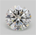 Lab Grown Diamond 1.03 Carats, Round with Ideal Cut, D Color, VS1 Clarity and Certified by IGI