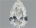 Natural Diamond 0.50 Carats, Pear with  Cut, H Color, SI1 Clarity and Certified by GIA