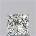 Natural Diamond 0.90 Carats, Princess with  Cut, G Color, VS1 Clarity and Certified by GIA