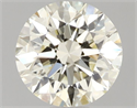 Natural Diamond 1.01 Carats, Round with Excellent Cut, N Color, VS2 Clarity and Certified by GIA