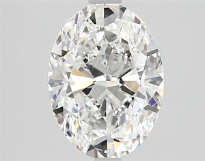 Picture of Natural Diamond 2.10 Carats, Oval with  Cut, D Color, VVS2 Clarity and Certified by GIA
