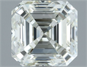 Natural Diamond 1.02 Carats, Asscher with  Cut, J Color, IF Clarity and Certified by IGI
