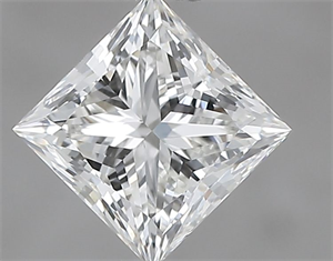 Picture of Natural Diamond 0.60 Carats, Princess with  Cut, G Color, VVS2 Clarity and Certified by IGI