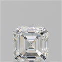 Diamante Natural 0.90 quilates, Asscher , Color I, claridad VVS2 y certificado GIA