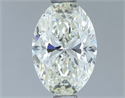 Natural Diamond 1.01 Carats, Oval with  Cut, K Color, VVS1 Clarity and Certified by GIA