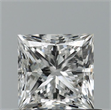 Natural Diamond 0.76 Carats, Princess with  Cut, E Color, VS2 Clarity and Certified by GIA