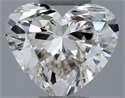 Natural Diamond 0.50 Carats, Heart with  Cut, L Color, VS1 Clarity and Certified by GIA