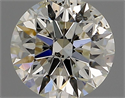 Natural Diamond 0.59 Carats, Round with Excellent Cut, H Color, SI2 Clarity and Certified by IGI