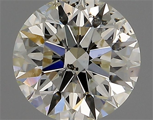 Picture of Natural Diamond 0.59 Carats, Round with Excellent Cut, H Color, SI2 Clarity and Certified by IGI