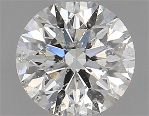 Picture of Natural Diamond 0.70 Carats, Round with Excellent Cut, I Color, SI2 Clarity and Certified by IGI