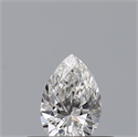 Natural Diamond 0.23 Carats, Pear with  Cut, E Color, VVS1 Clarity and Certified by GIA