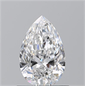 Natural Diamond 0.80 Carats, Pear with  Cut, D Color, VVS2 Clarity and Certified by GIA