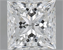 Natural Diamond 1.80 Carats, Princess with  Cut, E Color, VS2 Clarity and Certified by GIA