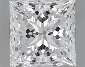 Picture of Natural Diamond 1.80 Carats, Princess with  Cut, E Color, VS2 Clarity and Certified by GIA