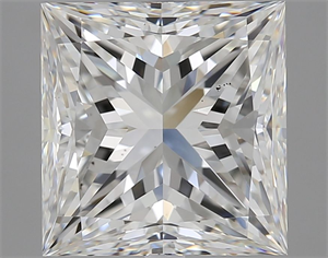 Picture of Natural Diamond 4.02 Carats, Princess with  Cut, G Color, VS2 Clarity and Certified by GIA