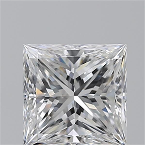 Picture of Natural Diamond 3.02 Carats, Princess with  Cut, D Color, IF Clarity and Certified by GIA