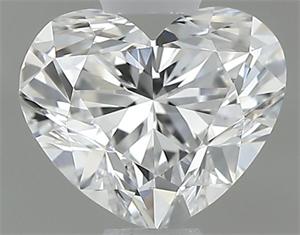 Picture of Natural Diamond 0.50 Carats, Heart with  Cut, D Color, VS1 Clarity and Certified by GIA