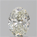 Natural Diamond 1.52 Carats, Oval with  Cut, J Color, VS2 Clarity and Certified by GIA