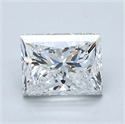 Natural Diamond 1.51 Carats, Princess with  Cut, E Color, VS2 Clarity and Certified by GIA