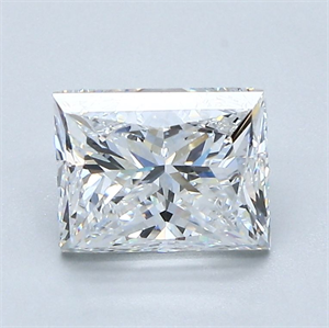 Picture of Natural Diamond 1.51 Carats, Princess with  Cut, E Color, VS2 Clarity and Certified by GIA