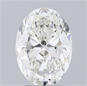 Natural Diamond 3.01 Carats, Oval with  Cut, H Color, VVS1 Clarity and Certified by GIA