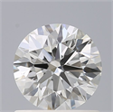 Natural Diamond 0.70 Carats, Round with Excellent Cut, F Color, VS2 Clarity and Certified by IGI