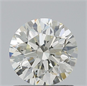 Natural Diamond 0.84 Carats, Round with Excellent Cut, K Color, SI2 Clarity and Certified by GIA
