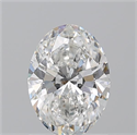 Natural Diamond 1.21 Carats, Oval with  Cut, F Color, SI2 Clarity and Certified by GIA
