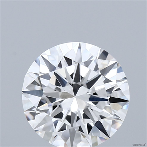 Picture of Lab Grown Diamond 5.52 Carats, Round with Excellent Cut, D Color, VVS2 Clarity and Certified by IGI