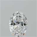 Natural Diamond 2.02 Carats, Oval with  Cut, D Color, SI1 Clarity and Certified by GIA